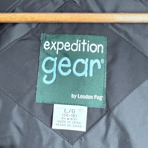 Expedition Gear by London Fog Vintage Puffer Winter Coat Women’s Large Black - Picture 9 of 12